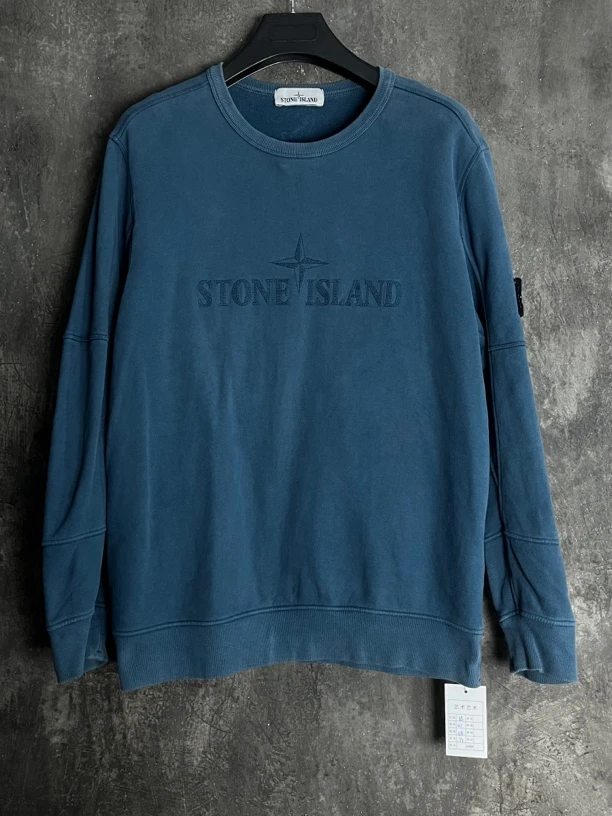 全新未使用 STONE ISLAND SINCE/石岛 XL码*1/刺绣圆领卫衣/01350