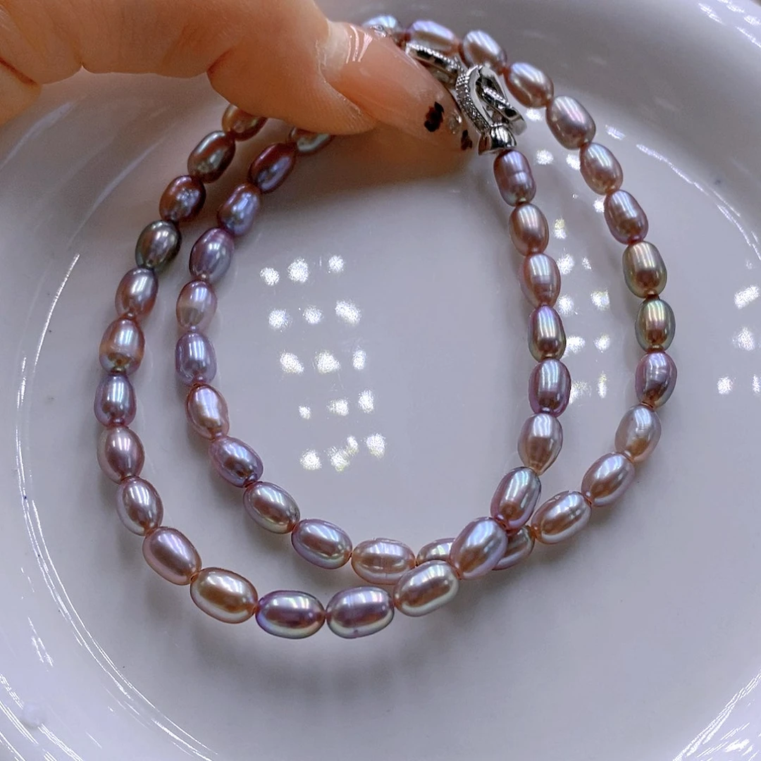 颈饰银S925镶嵌淡水珍珠