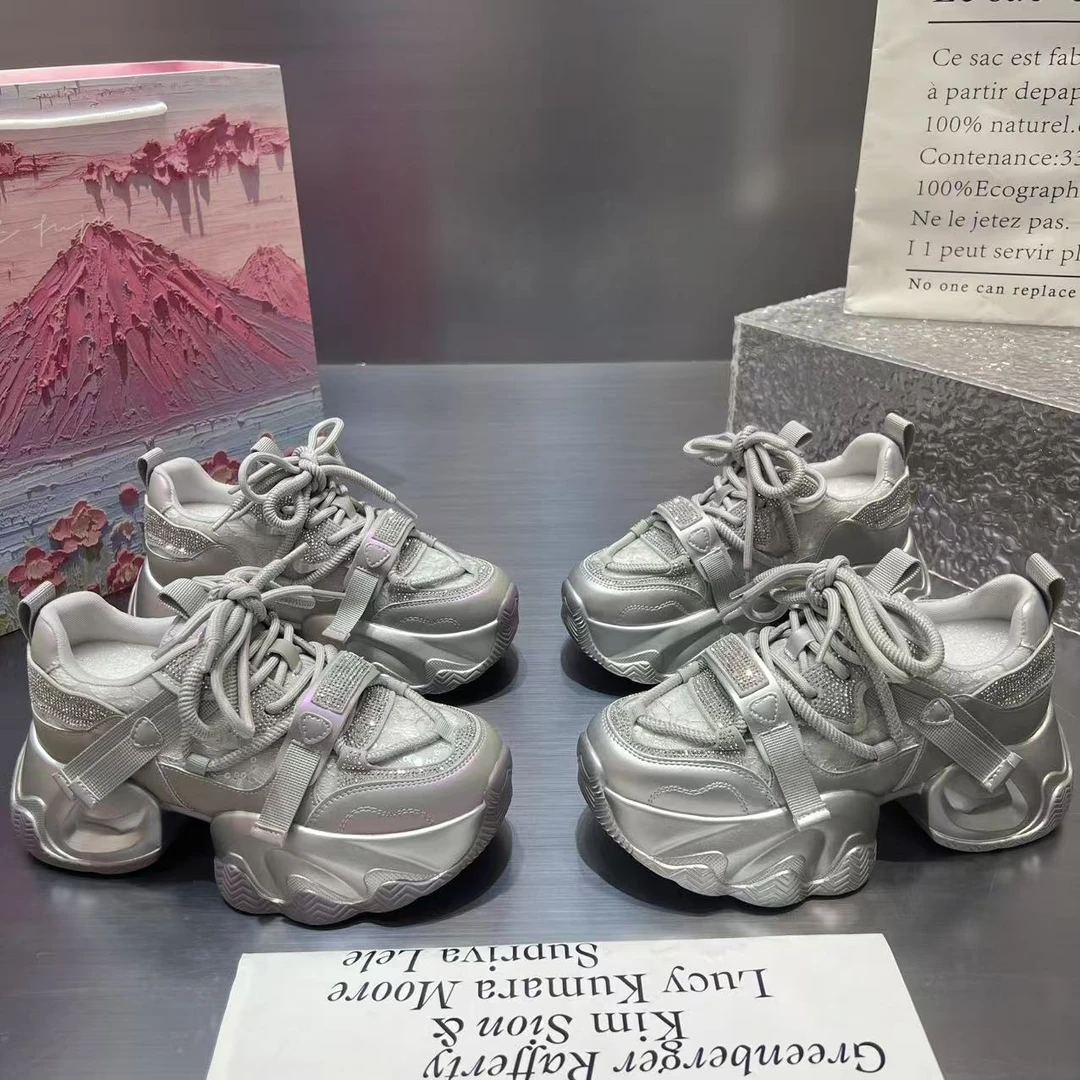 【五】【心】老爹鞋女2025年新款厚底增高显瘦百搭时尚休闲运动鞋