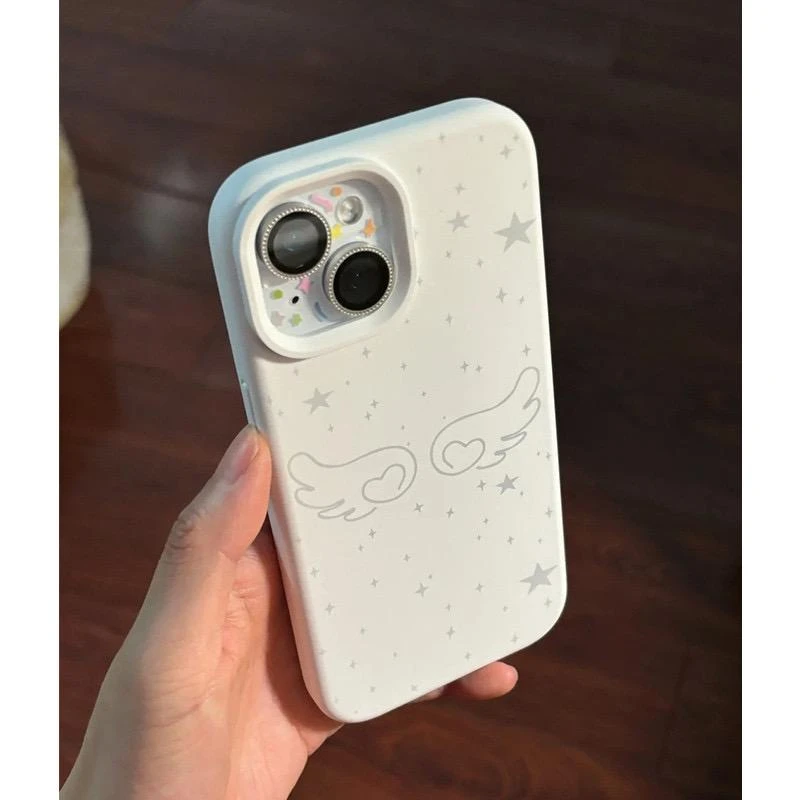 BANCAins翅膀星星适用iPhone16/15promax手机壳14苹果13糯米12/11