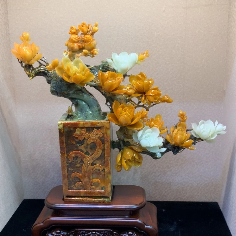 【闪购商品】未镶嵌蛇纹石玉摆件覆膜