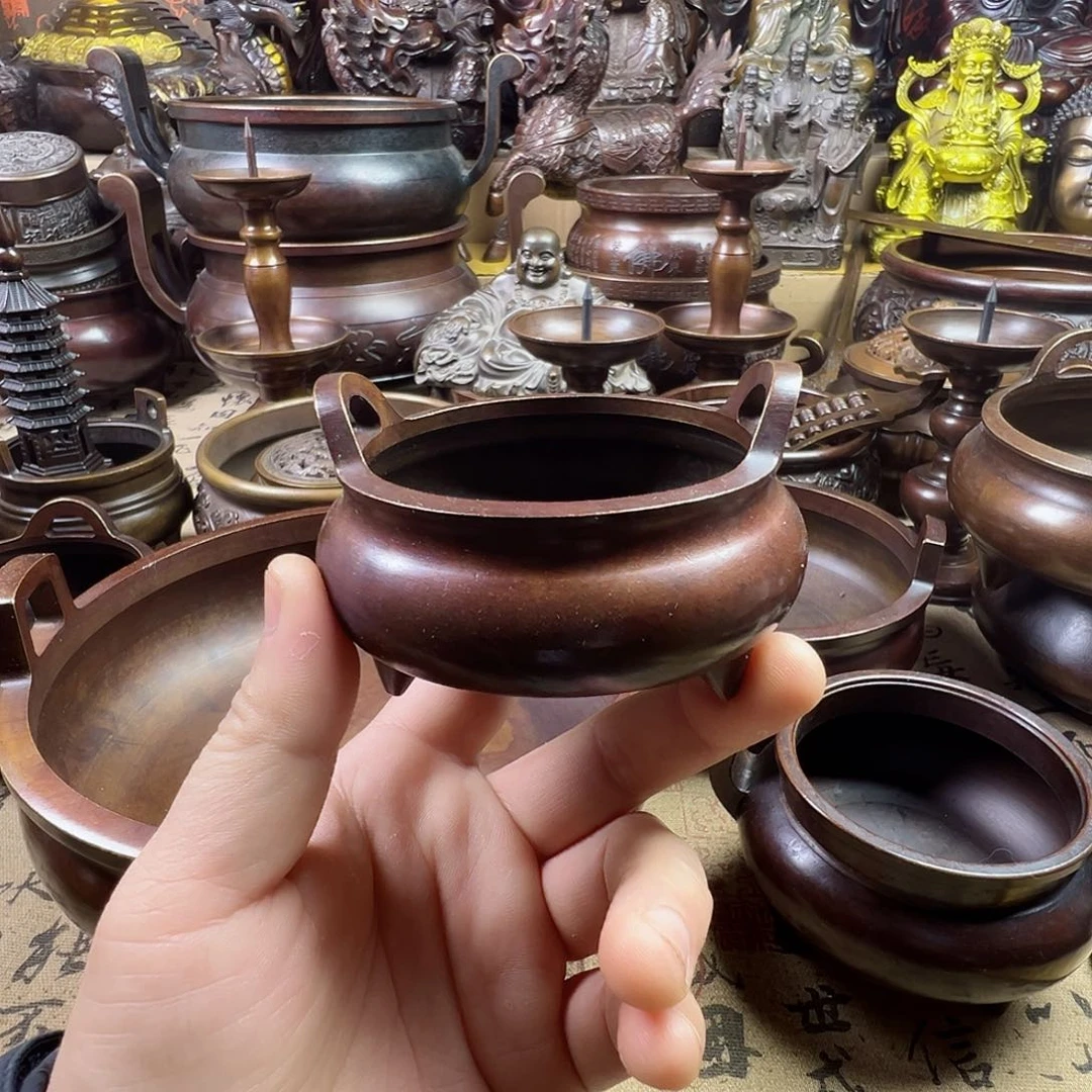 @***林铜香炉家用供奉佛像炉