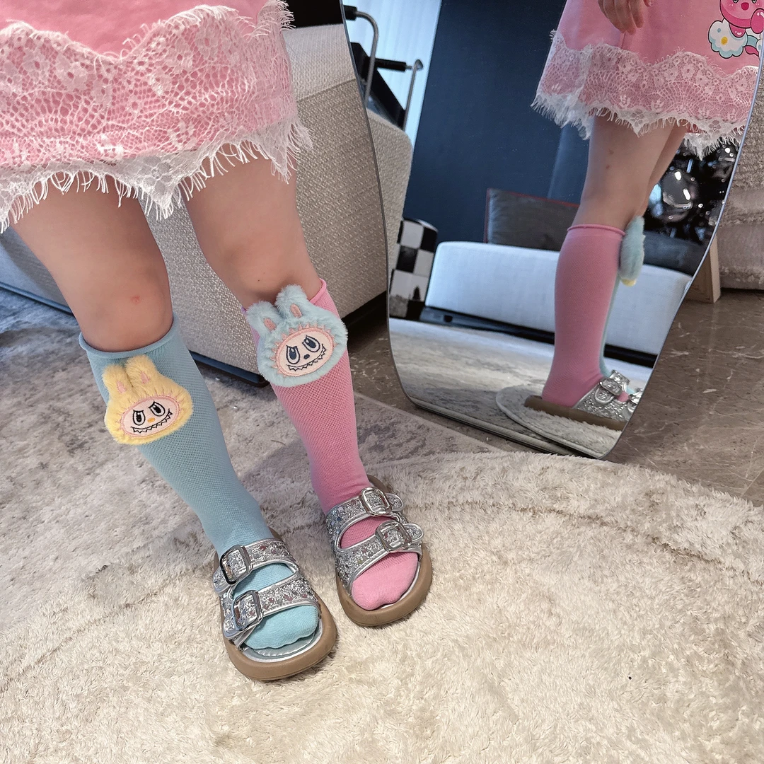 【Mt studio】【新款】卡通立体玩偶可爱中筒袜女童夏季百搭鸳鸯AB袜