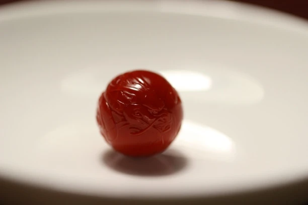 南红锦红色系全品原矿18.3mm