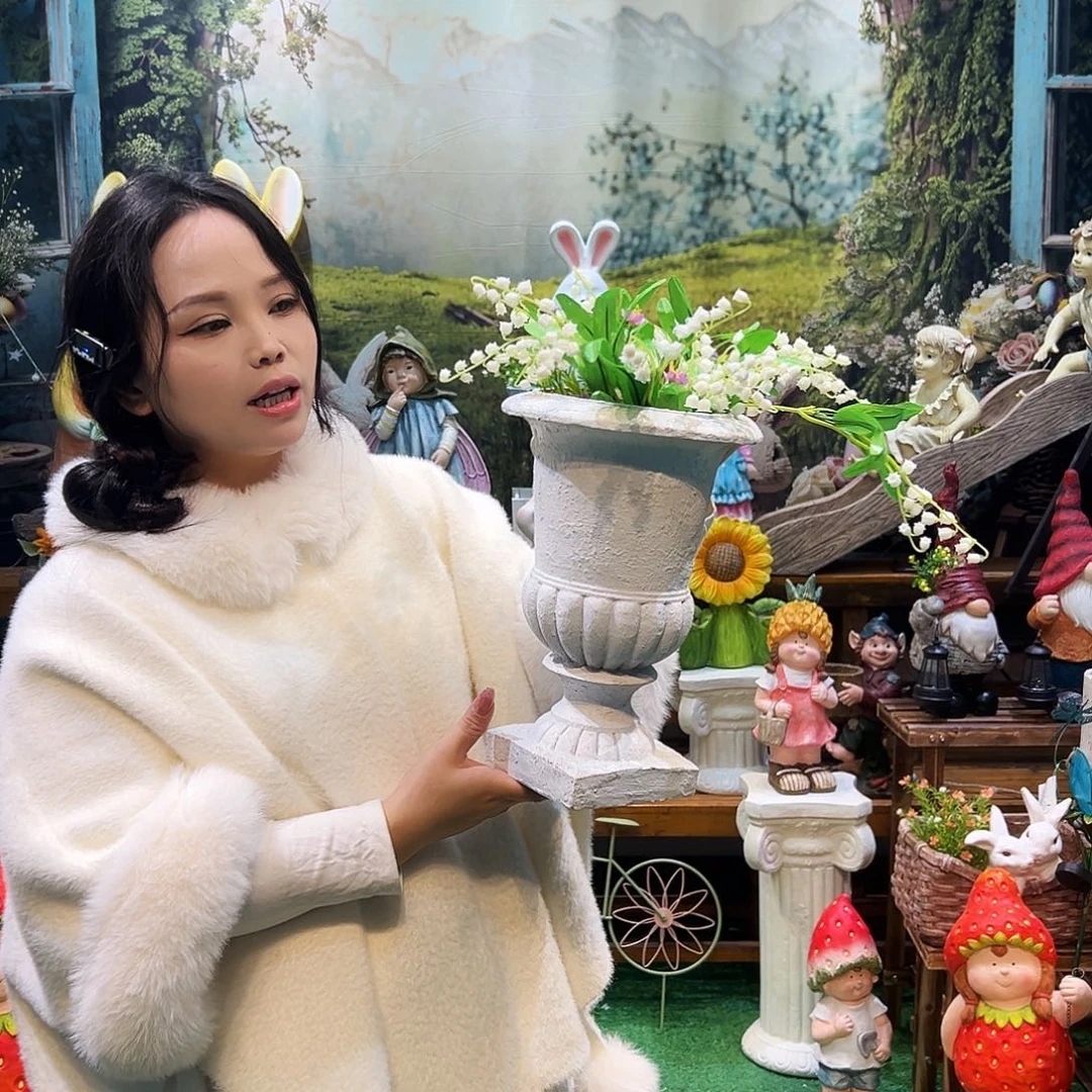 花园摆件红红火火