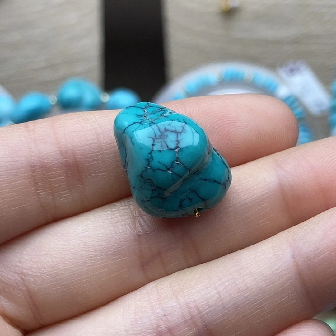 绿松石未镶嵌玻璃级油路随行