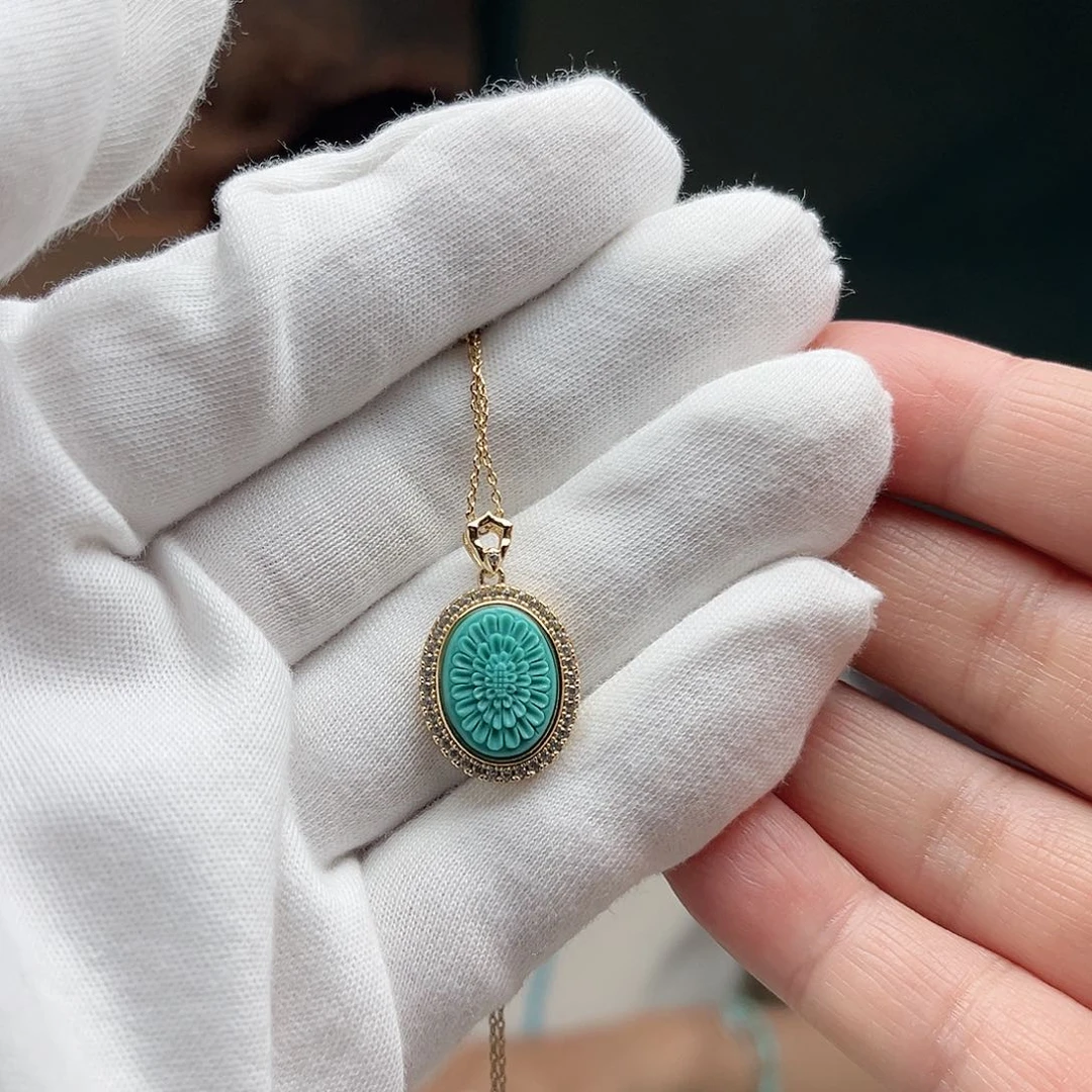 绿松石珠宝奇石未镶嵌