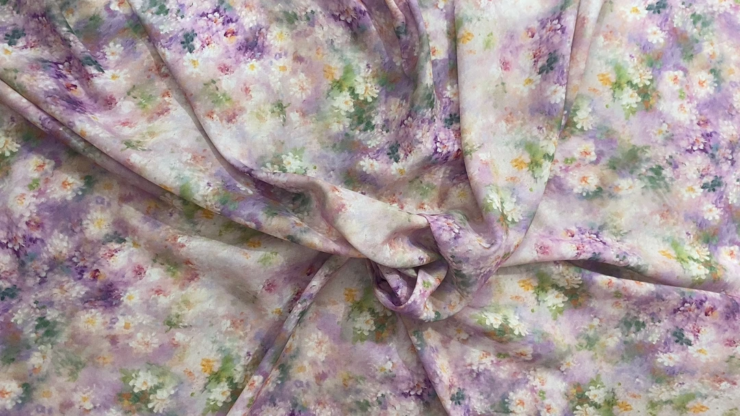 精品木棉 数码印花轻盈舒适 清爽小花木棉【不支技7天无理由】