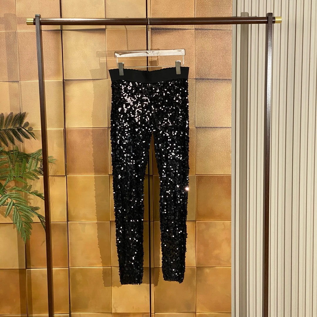 DG黑色亮片长裤/38码/99新/26481