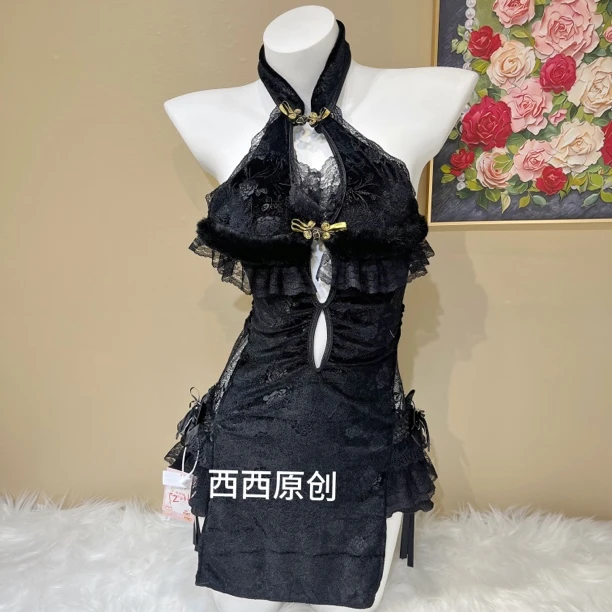 原创西西TZ-11手作款夏季韩版可爱性感吊带辣妹日系甜美连衣裙