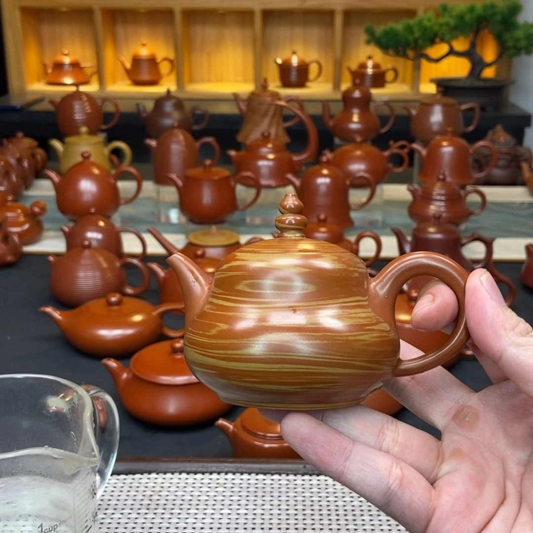 茶壶紫砂張*格潮州手拉壶手拉壶