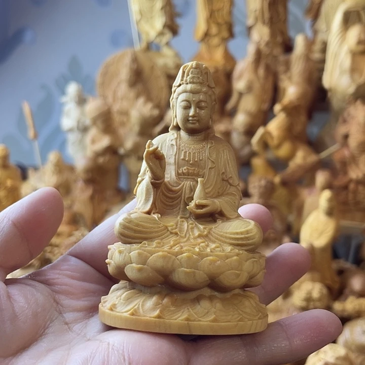 柏木（崖柏）崖柏观音高8公分