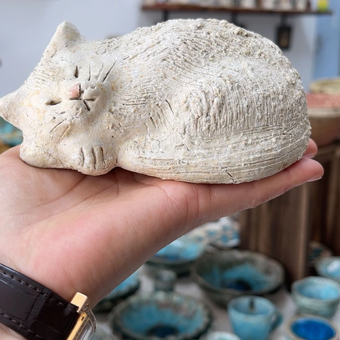 【闪购商品】瓷片猫摆件好看好看好看好看