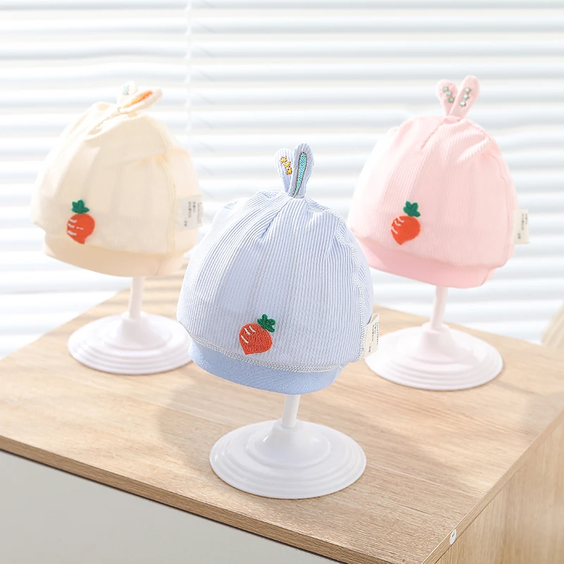 婴儿帽子夏季薄款胎帽新生婴儿0一3月囟门帽初生宝宝帽子