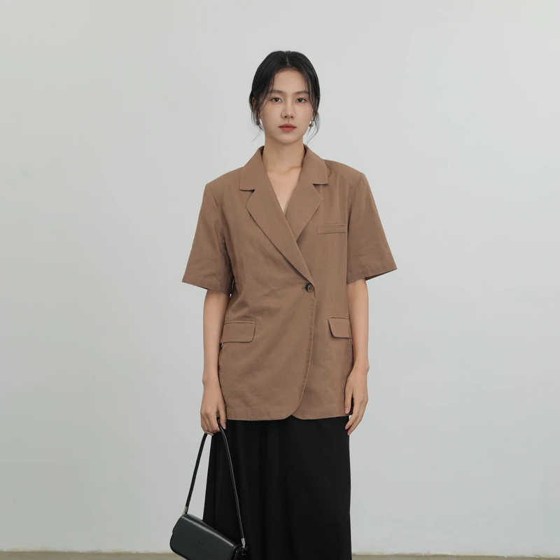 【直播专享浮力】AIRIQI都市梭织长款西装AH42XZ535