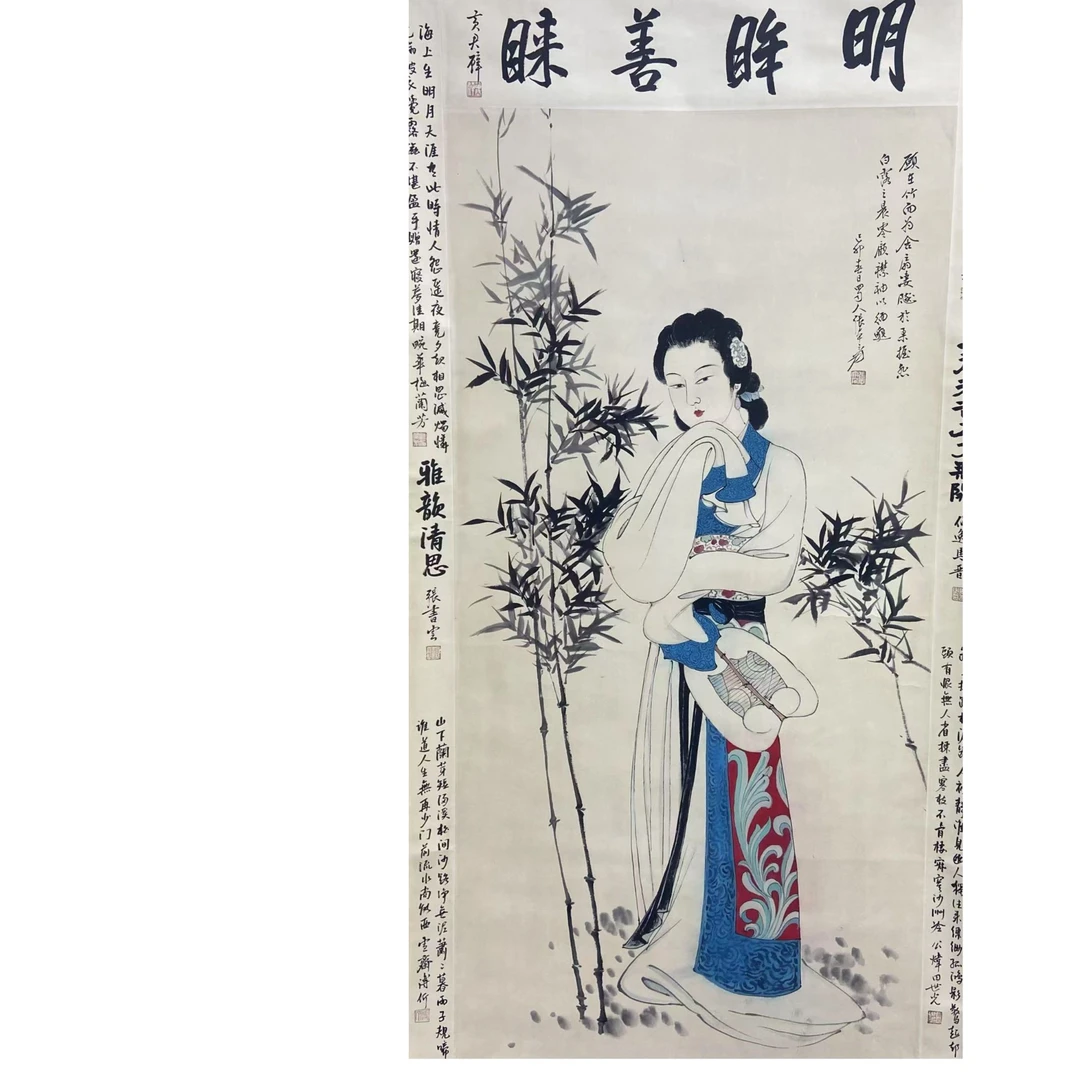 张 人物中堂人物立轴135 65 7.8平尺