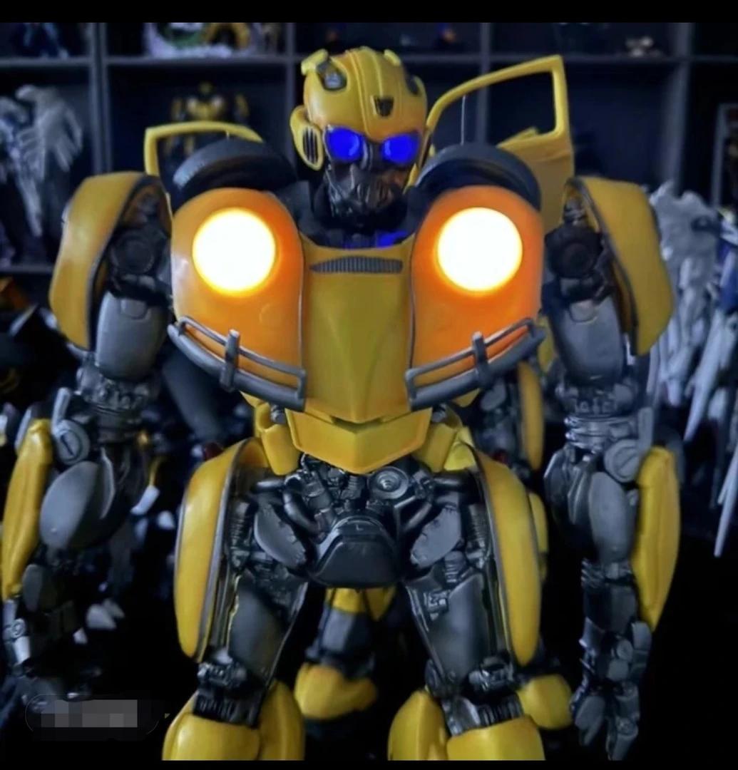 变形玩具大黄蜂机器人模型电影外传高定版发光带地台