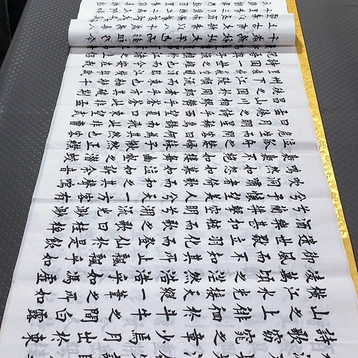 秋***桐书法杨辉老师赤壁赋岳阳楼记