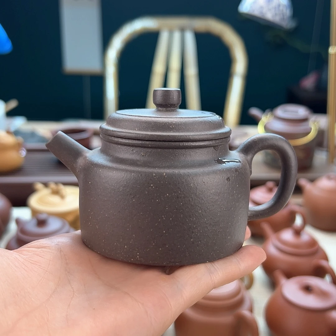 茶壶紫砂原矿紫泥手工制作