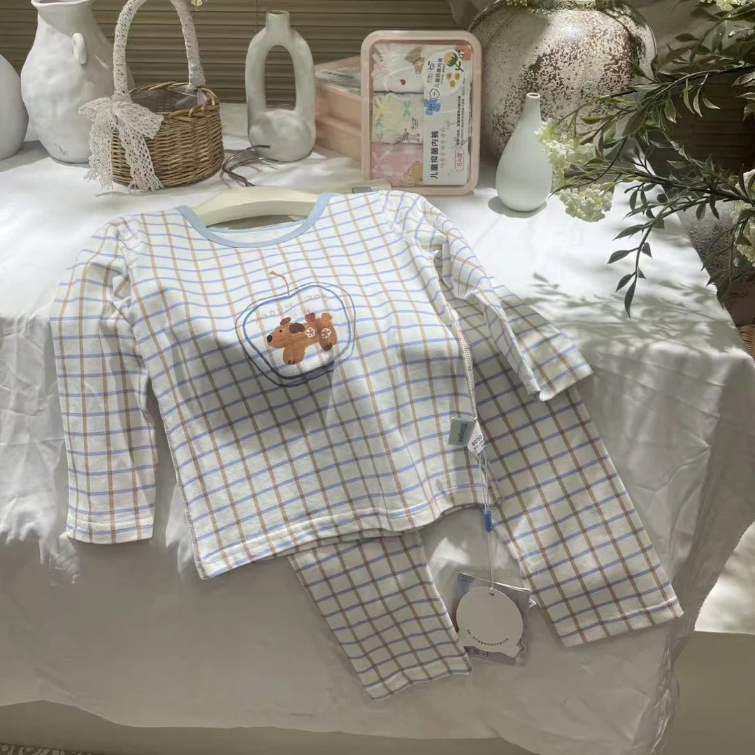 W2-8。5083防水保暖韩版婴儿新生儿家居服套装休闲透气男宝