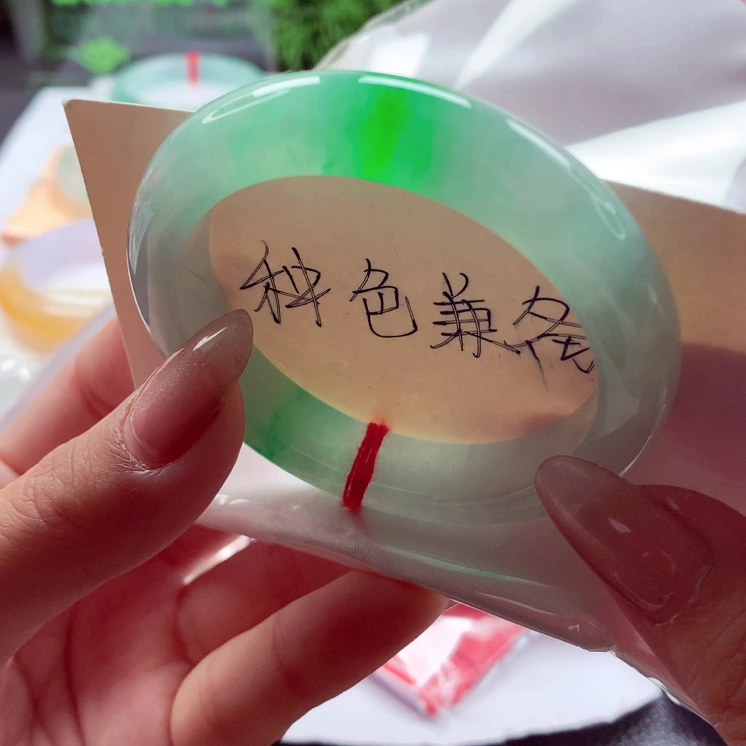 翡翠未镶嵌手镯师妹51.5正阳绿满翠色性价比