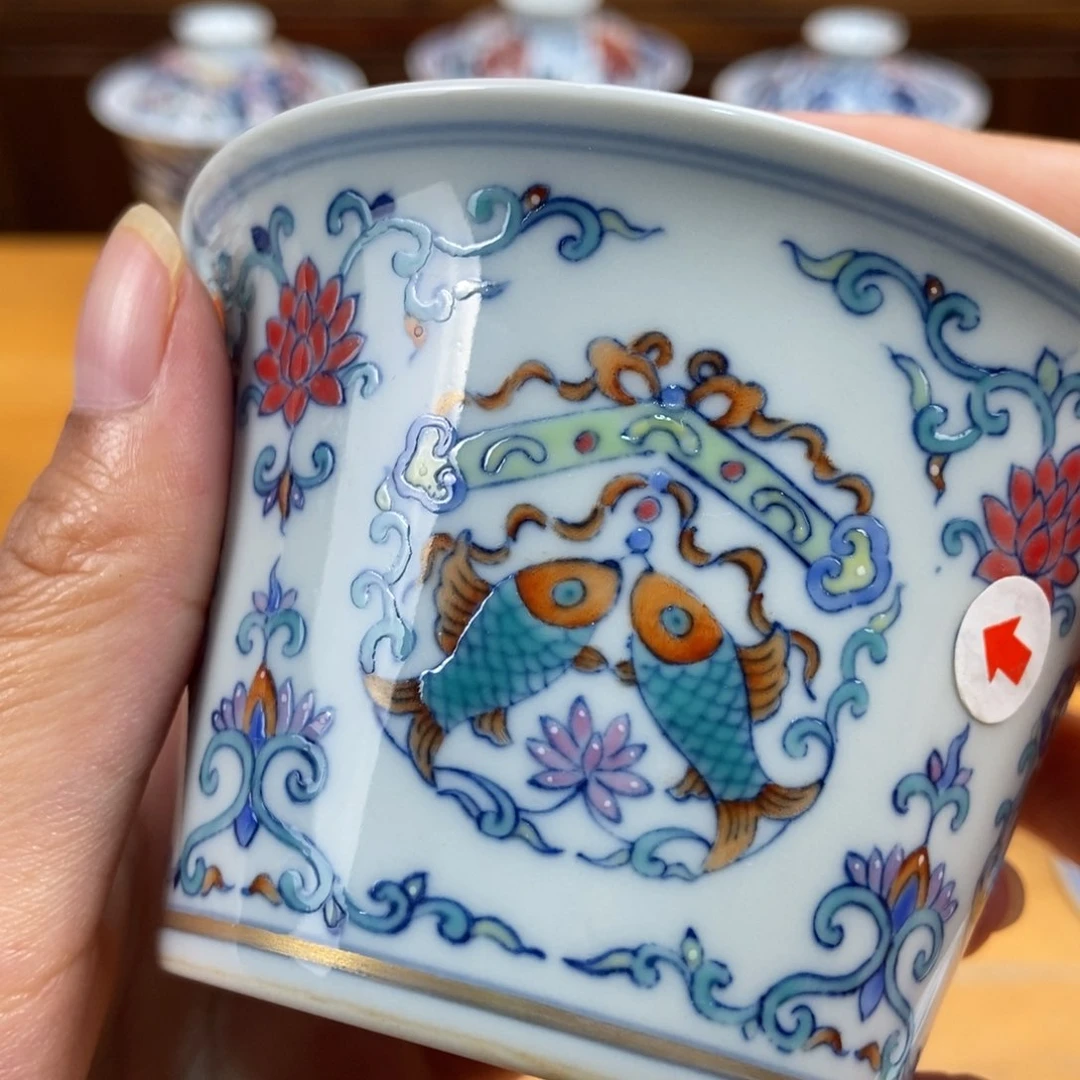 手绘现代茶具非古董