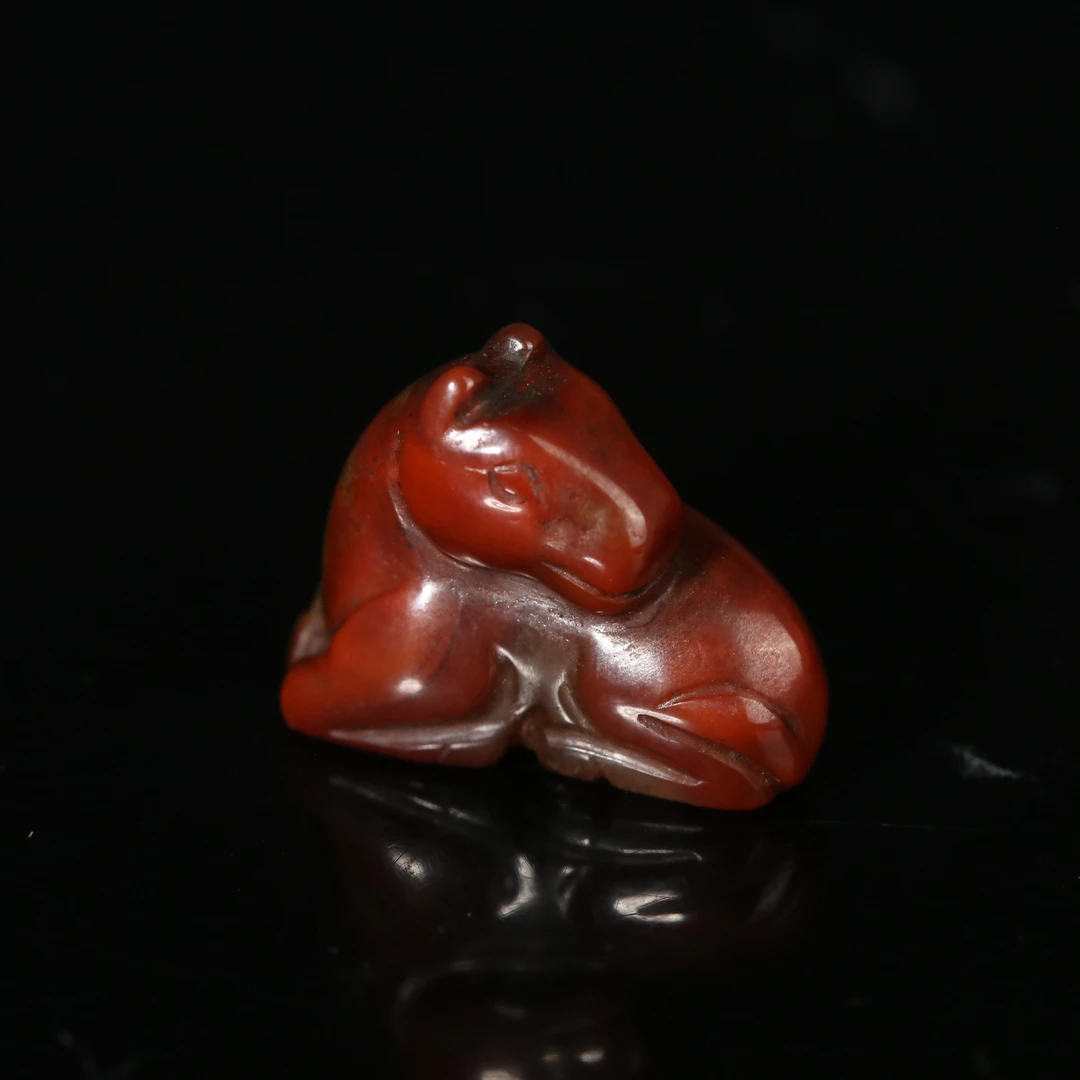 明代南红玛瑙瑞兽吊坠WDZC2512131012