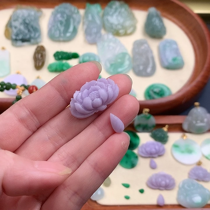 定制翡翠18K金镶嵌87555778888