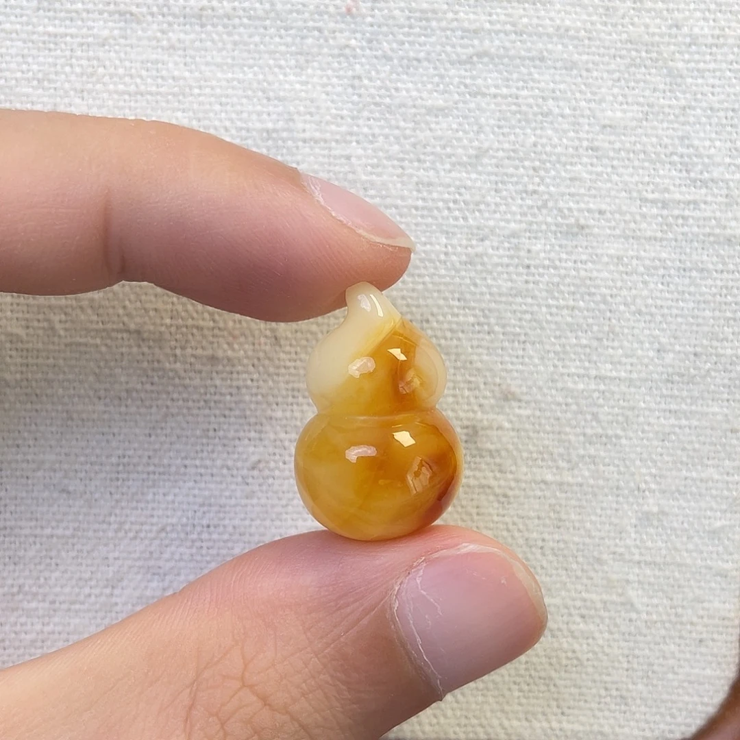 琥珀未镶嵌珠宝奇石葫芦