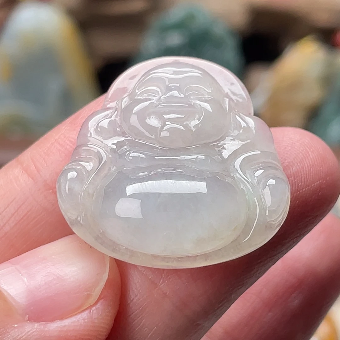 翡翠未镶嵌戒指佛公