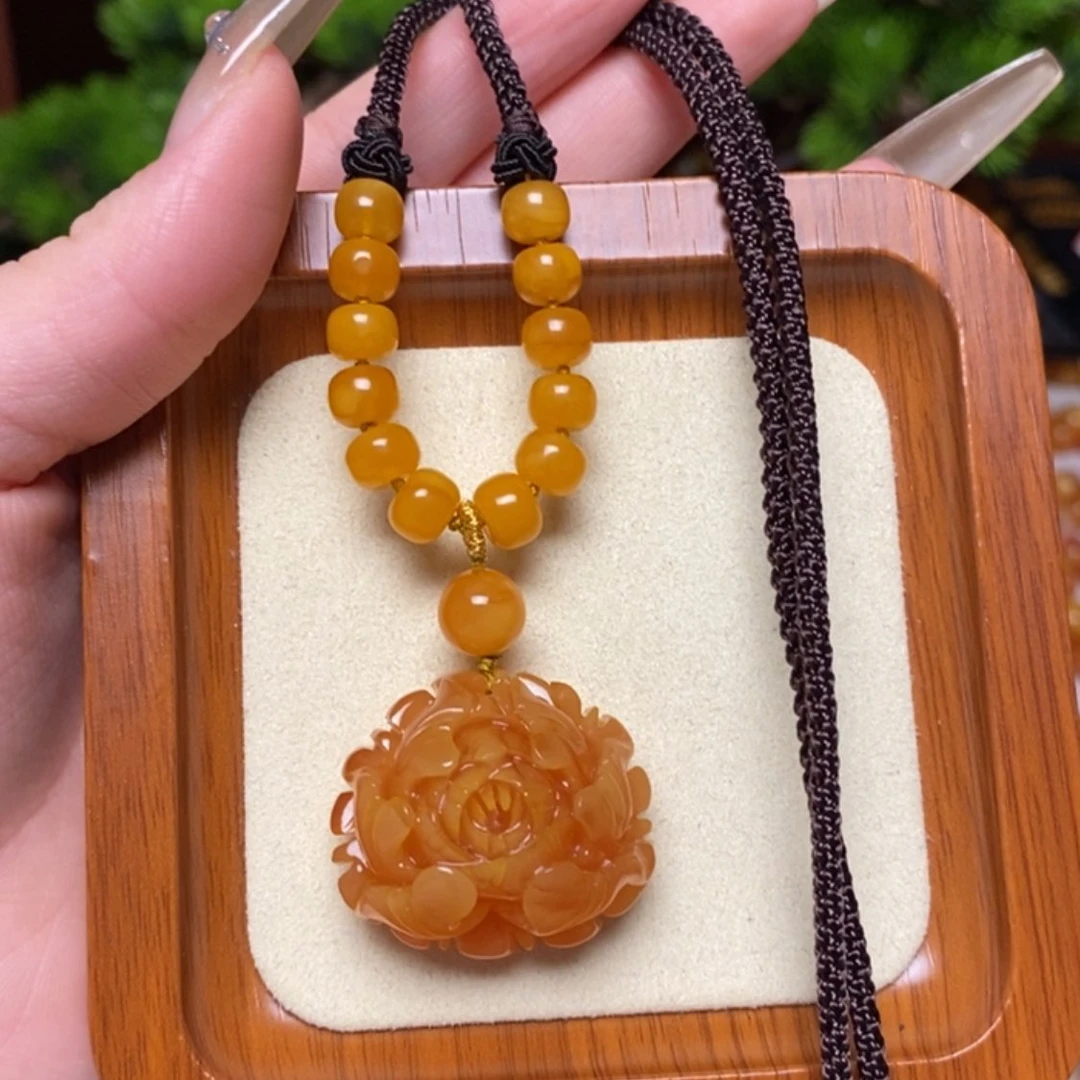 【闪购商品】蜜蜡颈饰未镶嵌项链