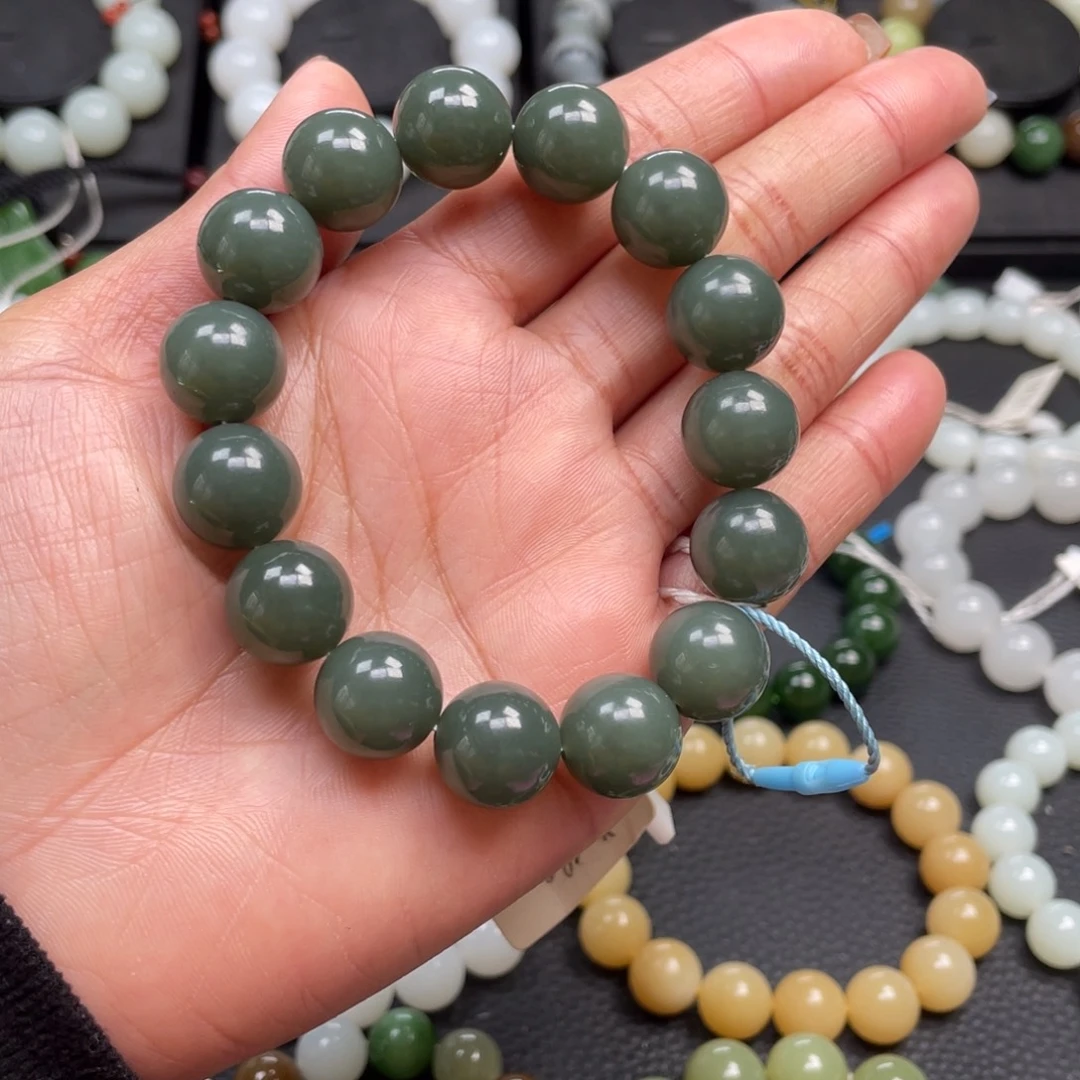 和田玉未镶嵌手链