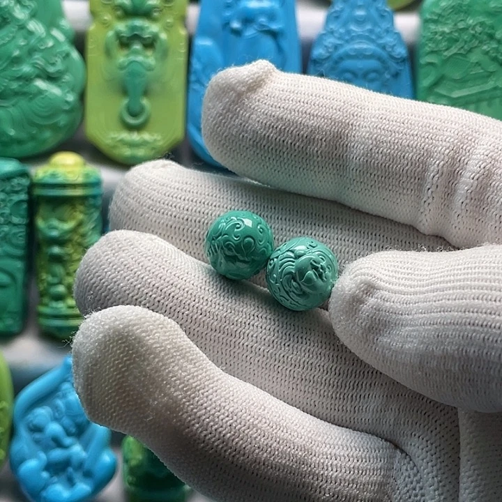 湖北十堰绿12财迷貔貅珠