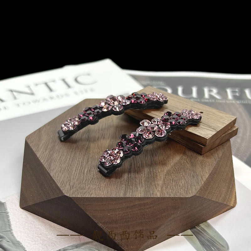 【LXX靓西西】007 BB夹6.5厘米紫色太阳花气质碎发夹