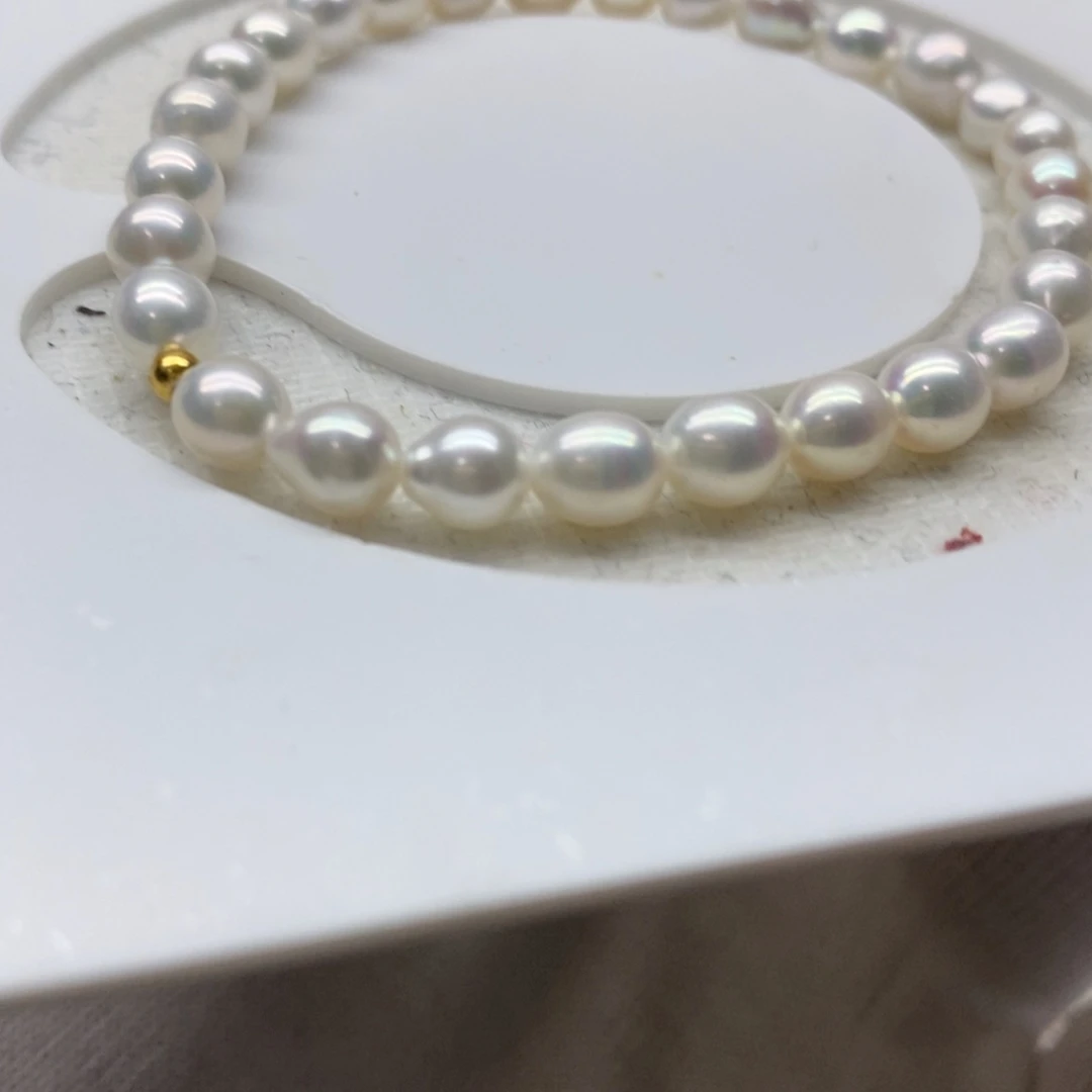淡水珍珠手链银S925镶嵌