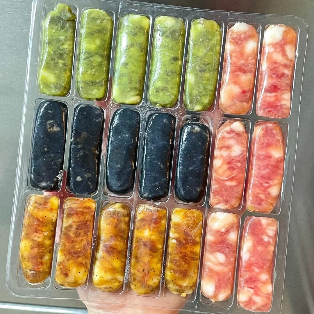 【顺丰包邮】烤肉店多种口味韩式风味烤肠四色原味风干小烤肠芥末B1