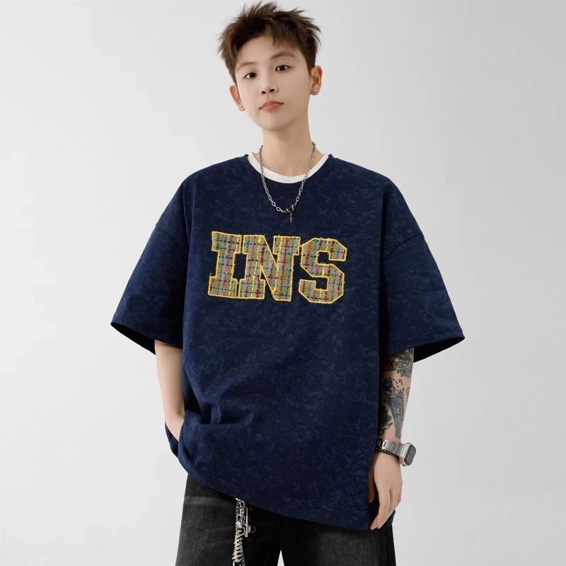 13初高中学生短袖t恤12-15岁男孩帅气夏装半袖14青少年大童上衣服