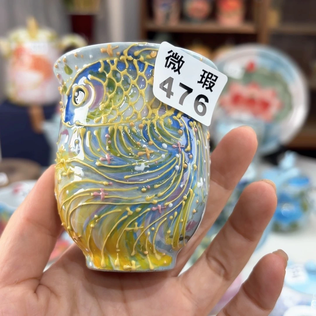 景德镇手绘高温釉下彩陶瓷茶具