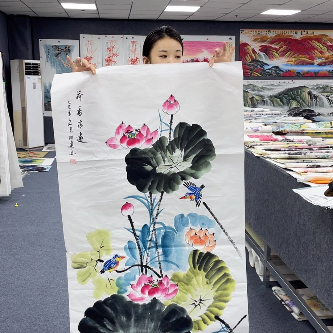 国画作品小姐姐放漏…