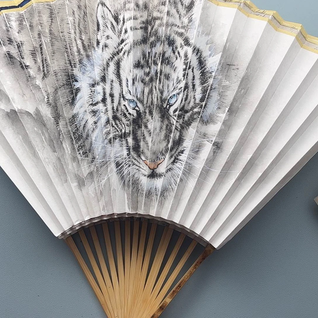 扇子95寸16方2.0排扣扇面