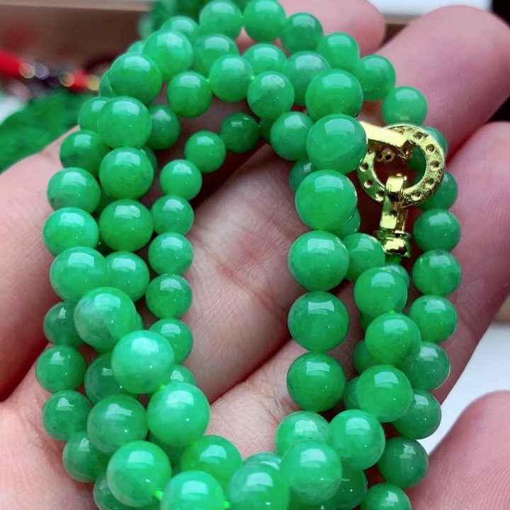 翡翠未镶嵌毛衣链