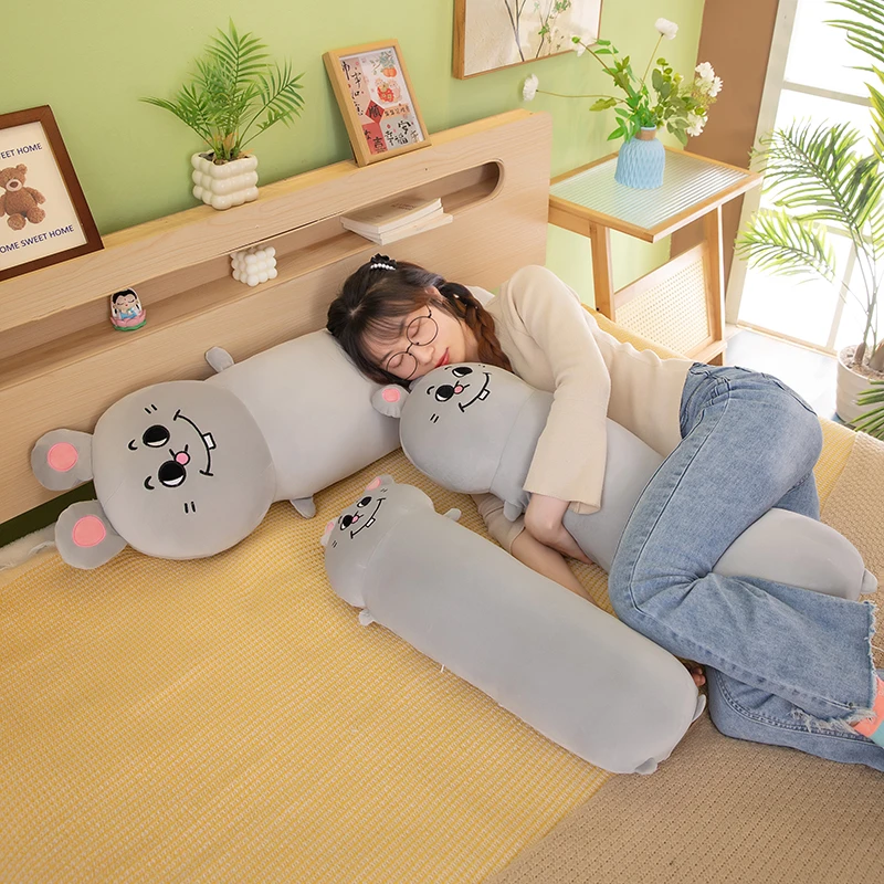 新款鼠条抱枕娃娃老鼠公仔毛绒玩具沙发超软靠垫女生睡觉夹腿娃娃