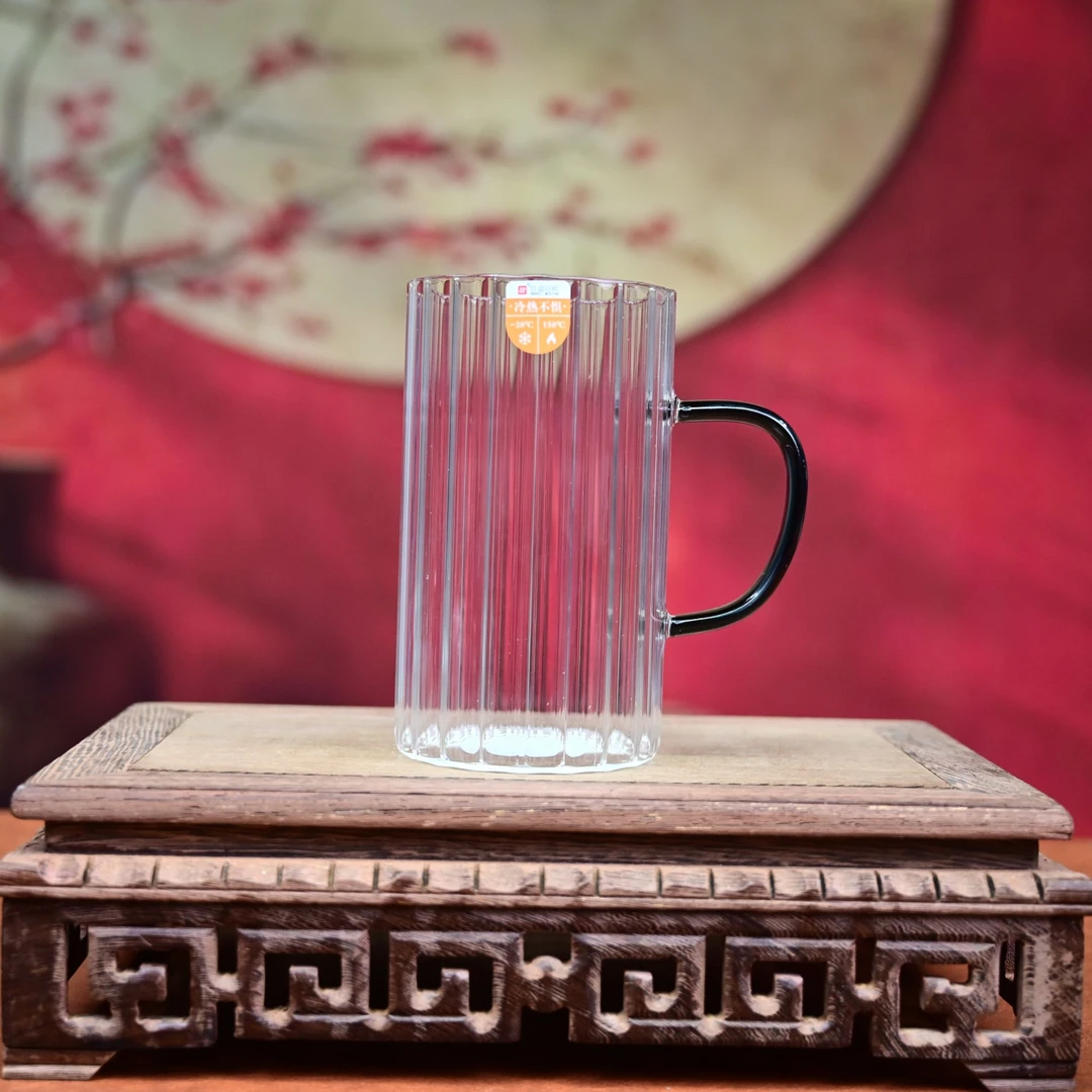 1S透明大容量手把玻璃杯 A185