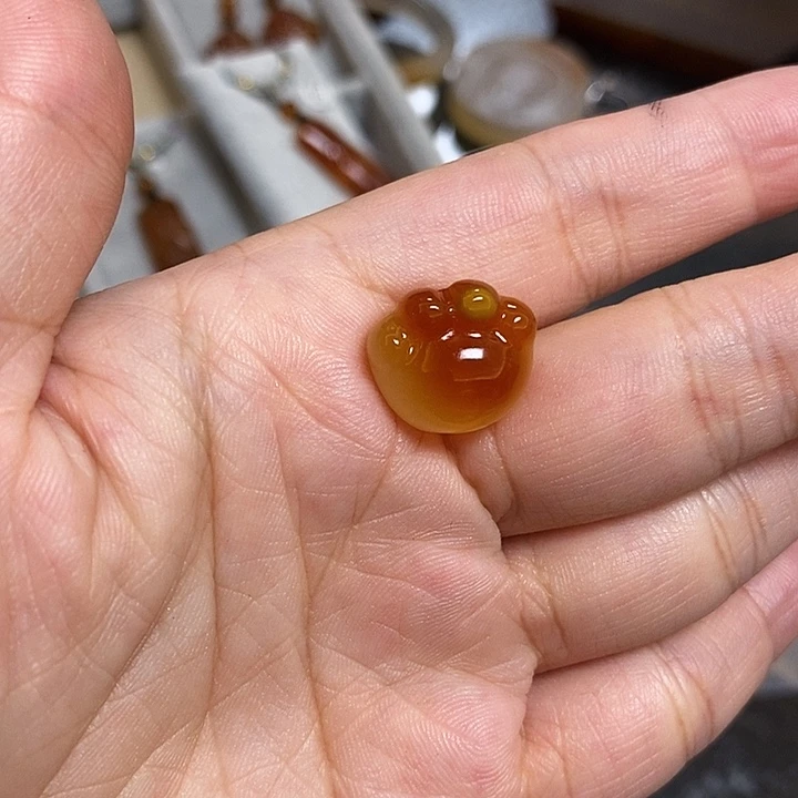 玛瑙/玉髓未镶嵌珠宝半成品@**～