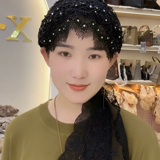 棉睫毛款黑色披肩帽