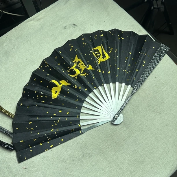 11 龙泉昊天宝剑合金扇子未开刃