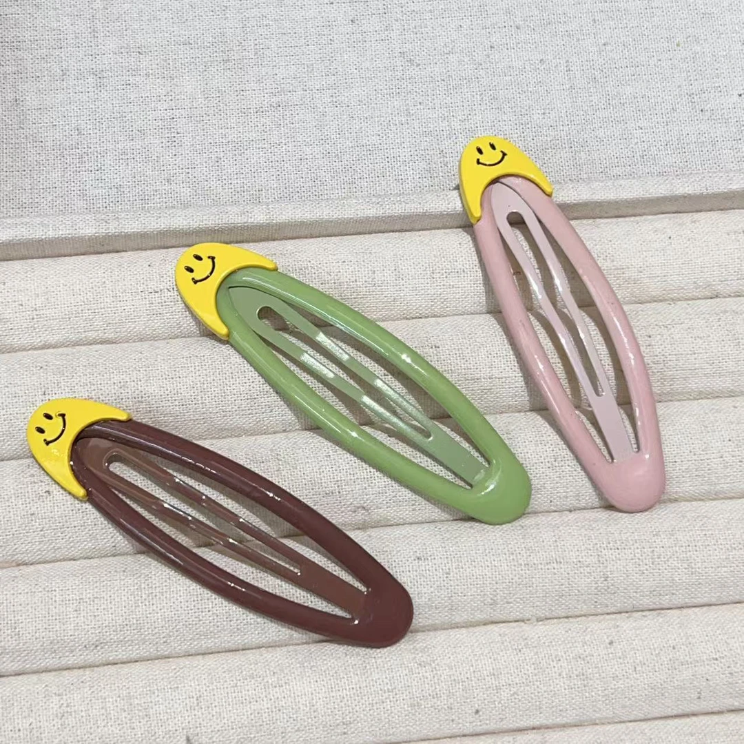 椭圆笑脸BB侧边发夹J1694