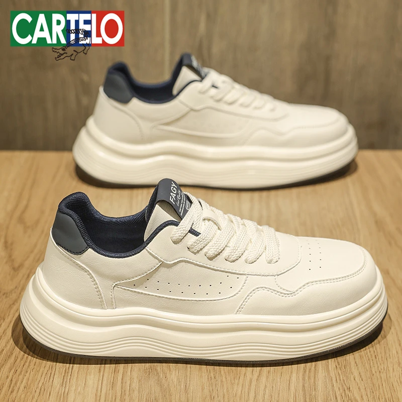 卡帝乐鳄鱼男鞋夏季软底板鞋男士百搭透气运动鞋厚底休闲小白潮鞋