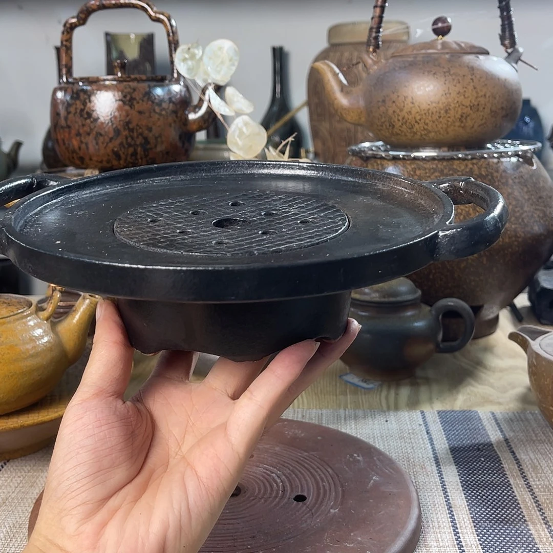 壶紫砂粗陶实用茶盘