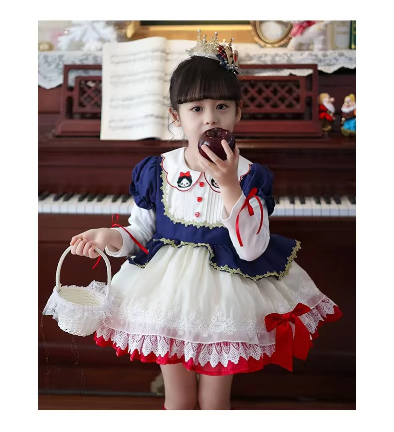 女童洛丽塔连衣裙公主风蓬蓬裙生日礼服表演服